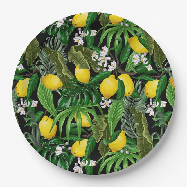 Citrus Papierplatte Pappteller (Vorderseite)