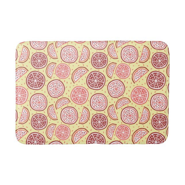Citrus Pattern Badematten (Vorderseite)