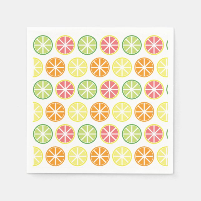 Citrus Pattern Paper Napkins Serviette (Vorderseite)