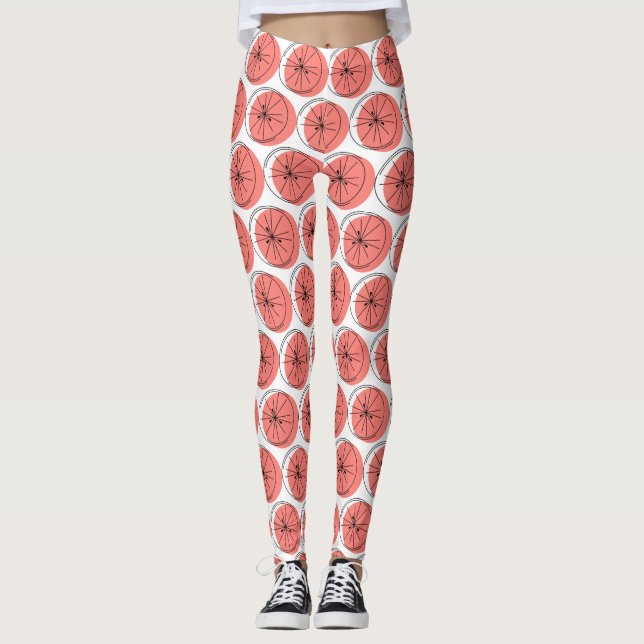 Citrus Pink Multi Leggings (Vorderseite)