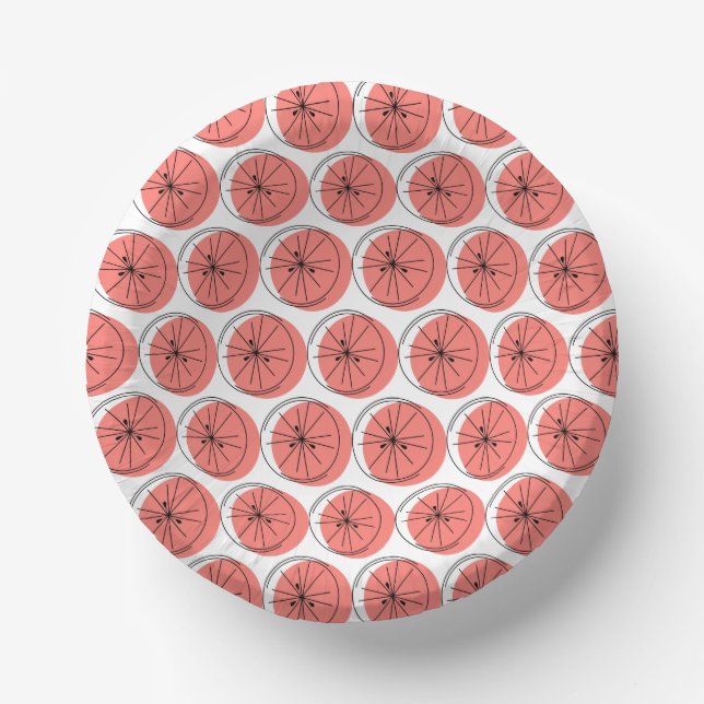 Citrus Pink Multi Pappteller (Vorderseite)