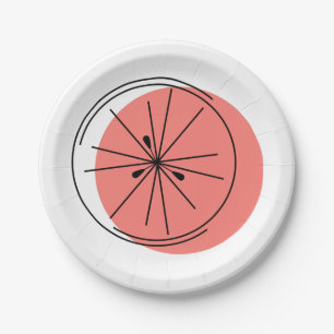 Citrus Pink Pappteller