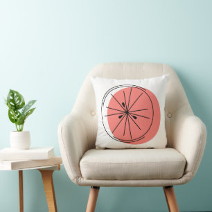 Citrus Pink rosa Rücken quadrat Kissen
