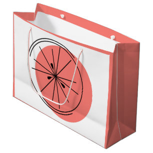 Citrus Pink sac cadeau grand rose