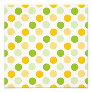 Citrus Polka Dots Fotodruck