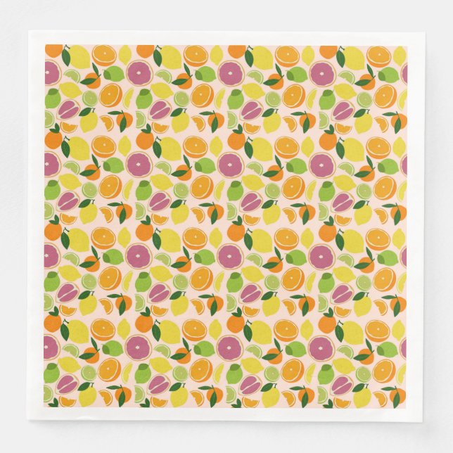 Citrus Print Serviette (Vorderseite)