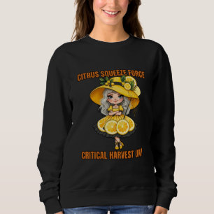 Citrus-Quetschkraft-Kritische-Ernte-Einheit Sweatshirt