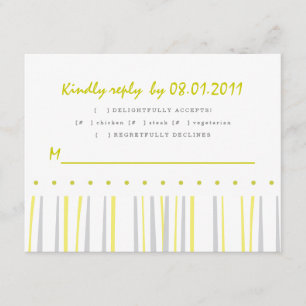 Citrus Response Card RSVP Karte