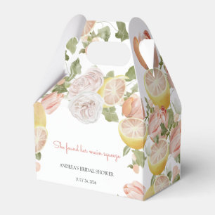 Citrus   Rosa Floral   Brautparty Fevor Box Geschenkschachtel