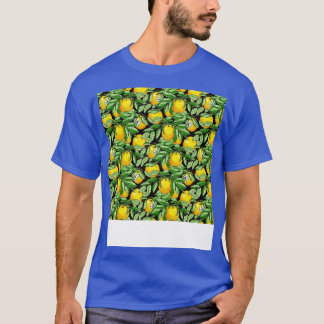 Citrus Seamless Pattern Lemon Limon Orange Mandari T-Shirt