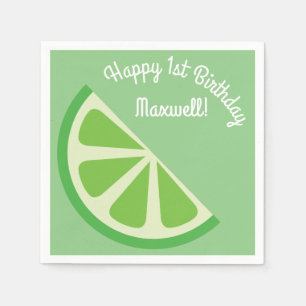 Citrus Slice Kid's Birthday Summer Serviette
