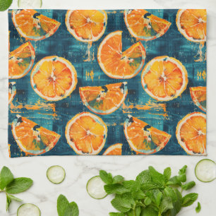 Citrus Slice Pattern Küchentücher