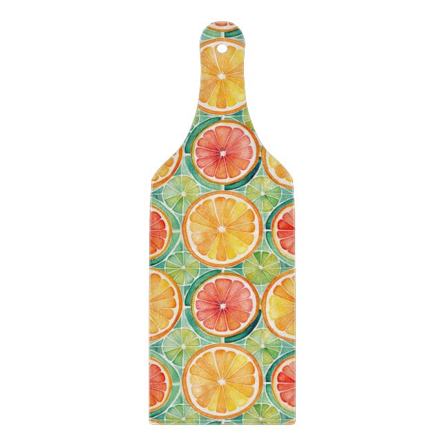 Citrus Slice Tile - Orange, Limon & Grapefruit Schneidebrett (Vorderseite)
