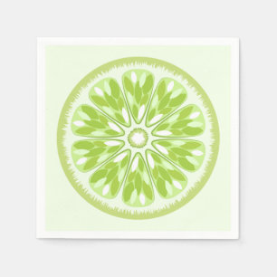 Citrus Slices Green Limon Serviette