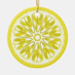 Citrus Slices Lemon Keramikornament