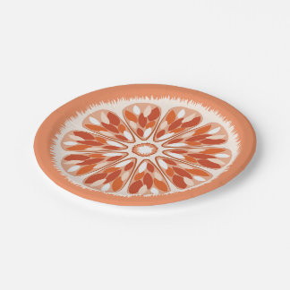 Citrus Slices Orange Pappteller
