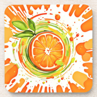 Citrus Splash of Joy Getränkeuntersetzer