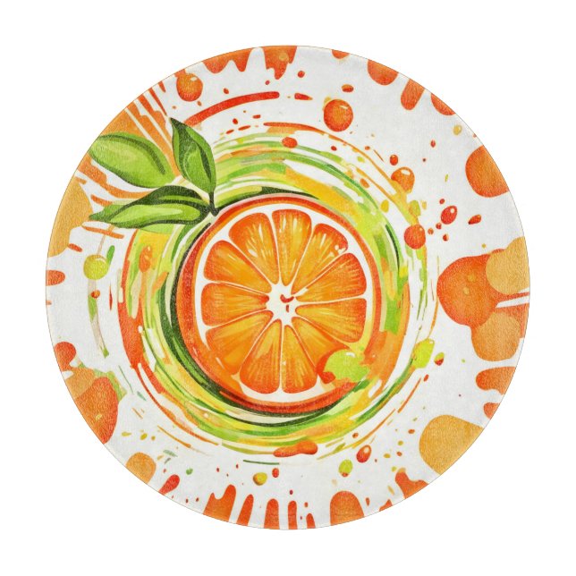 Citrus Splash of Joy Schneidebrett (Vorderseite)