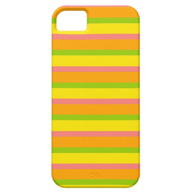 Citrus Stripe Classic Case-Mate iPhone Hülle (Rückseite)