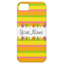Citrus Stripe Klassischer Name iPhone Fall iPhone 11 Hülle