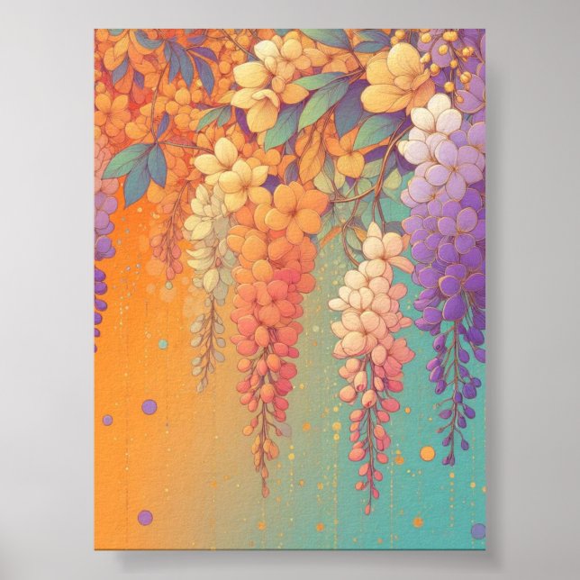 Citrus Sunset Wisteria Poster (Vorne)