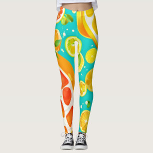 Citrus Symphony: Ein Juicy Delight Leggings