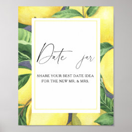 Citrus - Tag Nacht Ideen. Date Jar Bridgame Poster