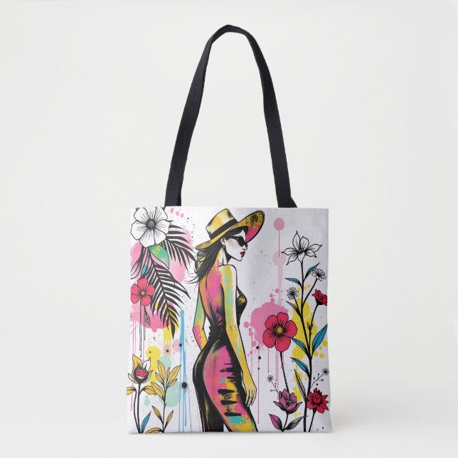 Citrus Teal Street Art Gallery illustration 🌟  Tasche (Vorderseite)