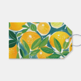 Citrus Tree Artisan Lemons Orange Limes farbenfroh Geschenkanhänger