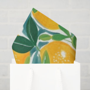 Citrus Tree Artisan Lemons Orange Limes farbenfroh Seidenpapier