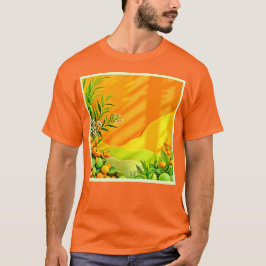 Citrus und Blätter Graphic T-Shirt