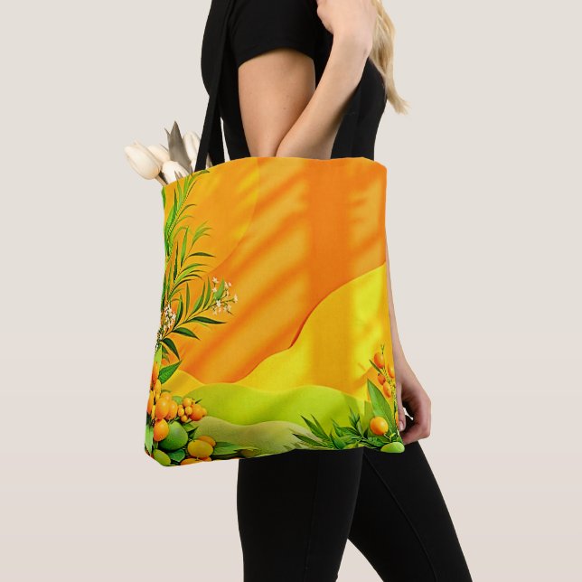 Citrus und Blätter Graphic Tasche (Von Nahem)