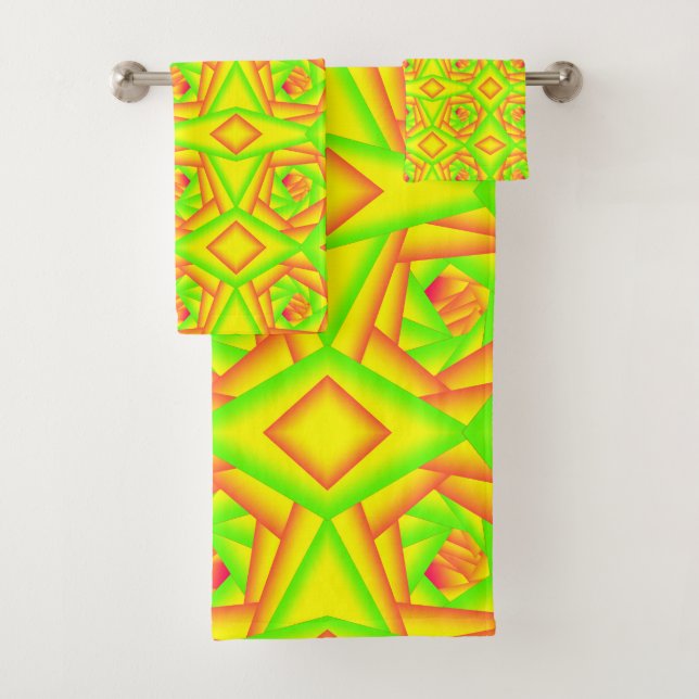 Citrus vert orange jaune ombre abstrait Conception (En situation)