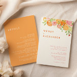 Citrus Wasserfarbendetails in einer Hochzeit Einladung<br><div class="desc">Entspannen Sie Ihre Hochzeit mit unseren lebendigen Citrus Watercolor Details Alles in One Wedding Invitation Design, wo jedes Detail mit tropischem Charme und farbenfroher Freude bricht. Tauchen Sie ein in die erfrischende Schönheit weißer Landschaften mit lebhaften Aquarellbildern mit Orangen, Limetten, rosafarbenen Pampelmusen und zarten rosa Blume, die mit üppiger Vegetation...</div>