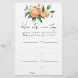 Citrus - Wie alt waren sie das Brautspiel