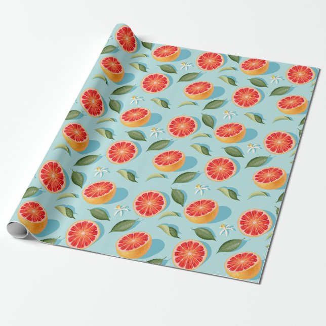 Citrus Wrapping Paper Geschenkpapier (Ungerollt)