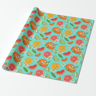 Citrus Wrapping Paper Geschenkpapier