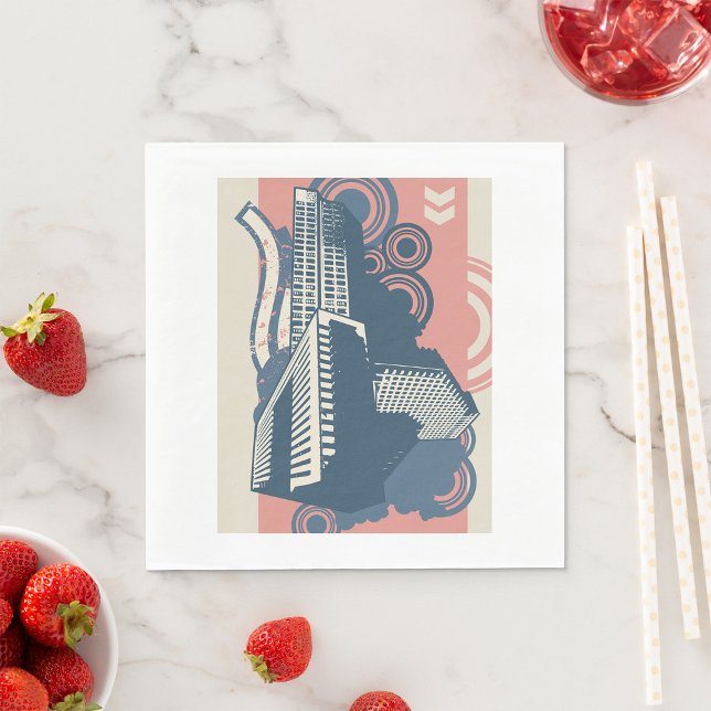 City Abstrakt Paper Napkins Serviette (Von Creator hochgeladen)