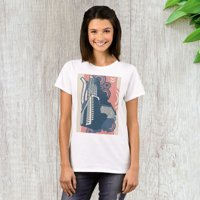 City Abstrakt Womens T - Shirt (Von Creator hochgeladen)