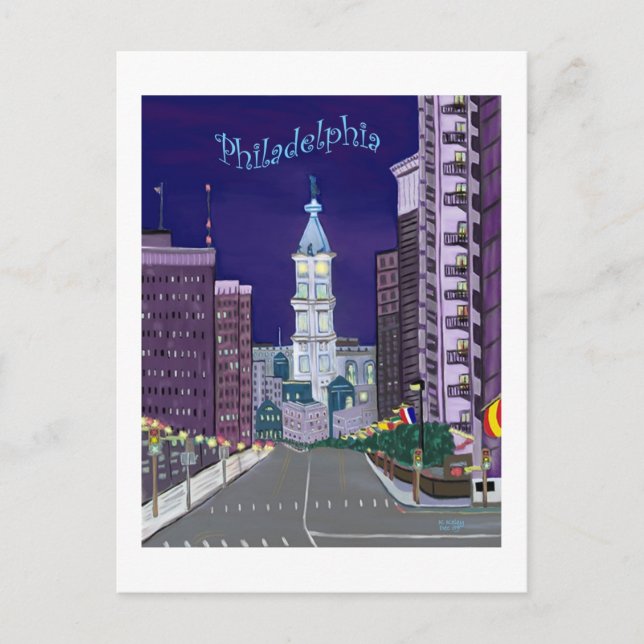 City Alight Postcard Postkarte (Vorderseite)