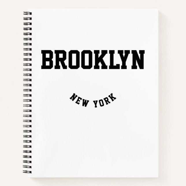 City and Staat Custom Location Notebook Notizbuch (Vorderseite)