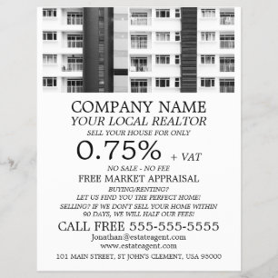 City Apartments, Realtor, Anwesen Agent Werbung Flyer