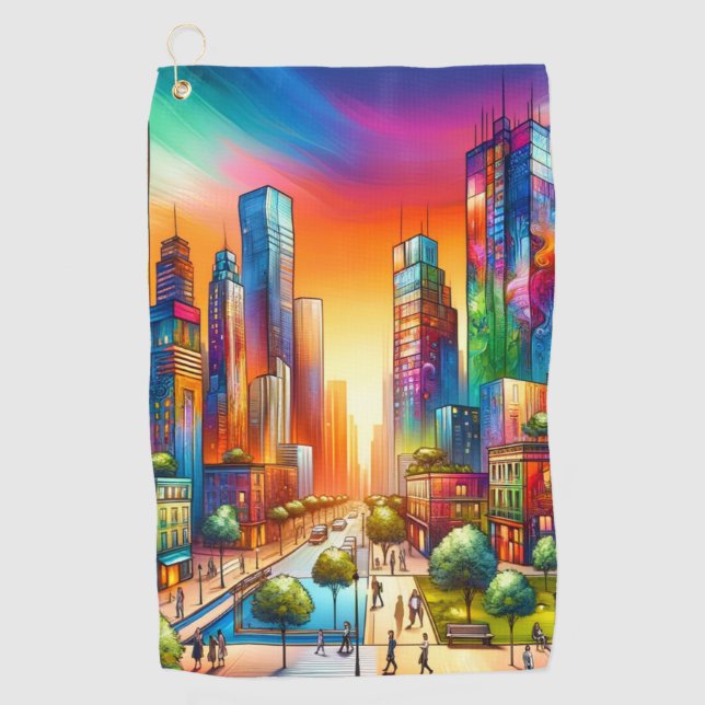 City Art Golfhandtuch (Vorderseite)