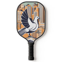 City Bird auf dem Dach Personalisiert Pickleball P