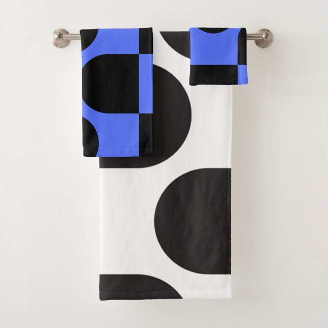 City Blue und White Badhandtuch Set (Insitu)