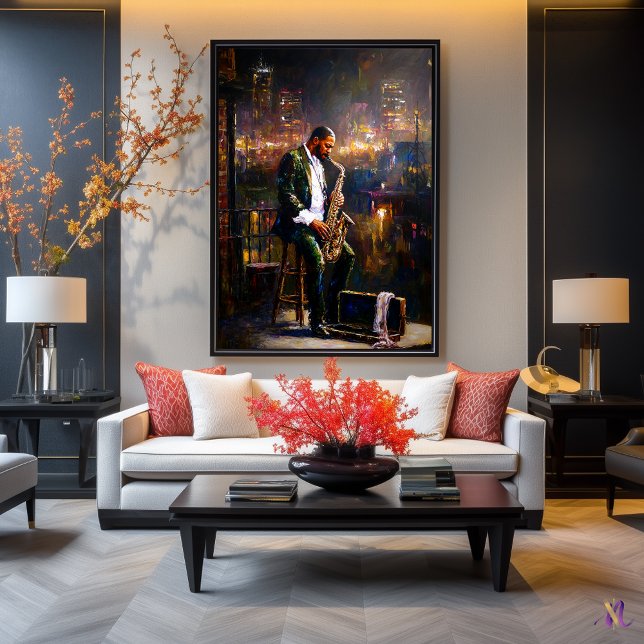 City Blues - Jazz Reflektionen zeitgenössisch Poster (Von Creator hochgeladen)