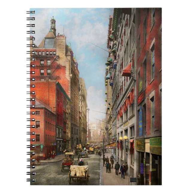 City - Boston MA - State 1905 Notizblock (Vorderseite)