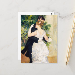 City Dance, Dance in Town by Pierre Auguste Renoir Postkarte