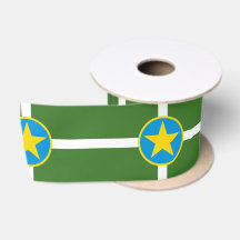 City Flag Jackson (Mississippi) Satin Ribbon