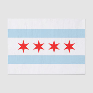 City Flag of Chicago (Illinois) Seidenpapier